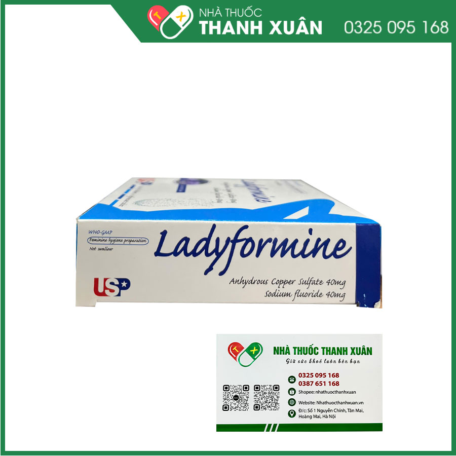 Ladyformine viên nén sủi bọt vệ sinh vùng kín phụ nữ